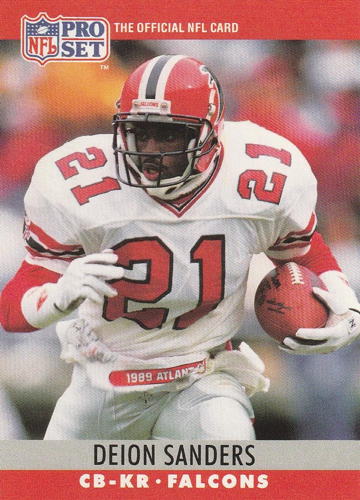 #36 Deion Sanders - Atlanta Falcons - 1990 Pro Set Football