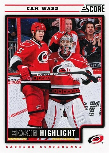 #36 Cam Ward - Carolina Hurricanes - 2012-13 Score Hockey
