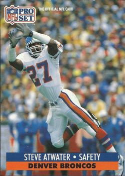 #136 Steve Atwater - Denver Broncos - 1991 Pro Set Football