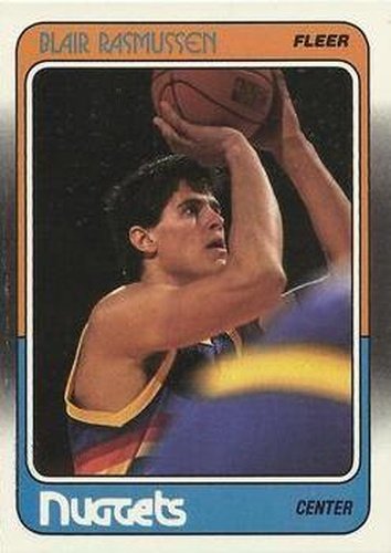 #36 Blair Rasmussen - Denver Nuggets - 1988-89 Fleer Basketball