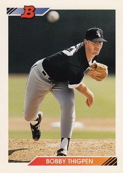 #36 Bobby Thigpen - Chicago White Sox - 1992 Bowman Baseball