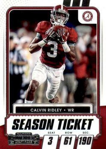 #36 Calvin Ridley - Alabama Crimson Tide - 2021 Panini Contenders Draft Picks Football
