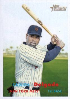 #36 Carlos Delgado - New York Mets - 2006 Topps Heritage Baseball
