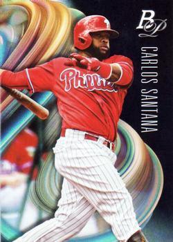 #36 Carlos Santana - Philadelphia Phillies - 2018 Bowman Platinum Baseball