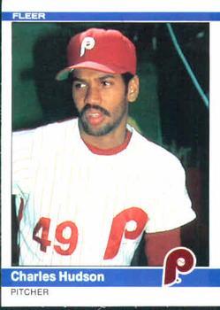 #36 Charles Hudson - Philadelphia Phillies - 1984 Fleer Baseball