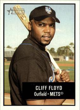 #36 Cliff Floyd - New York Mets - 2003 Bowman Heritage Baseball