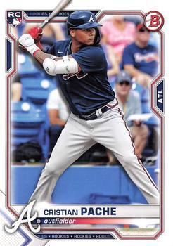 #36 Cristian Pache - Atlanta Braves - 2021 Bowman Baseball