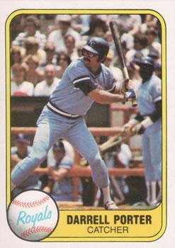 #36 Darrell Porter - Kansas City Royals - 1981 Fleer Baseball