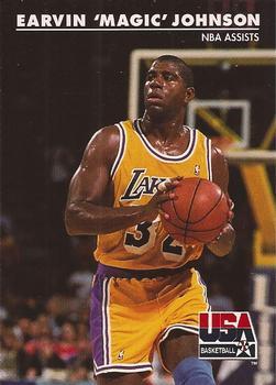 #36 Earvin "Magic" Johnson - USA - 1992 SkyBox USA Basketball