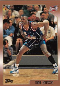 #36 Eddie Johnson - Houston Rockets - 1998-99 Topps Basketball
