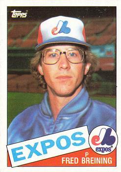 #36 Fred Breining - Montreal Expos - 1985 Topps Baseball