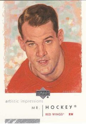 #36 Gordie Howe - Detroit Red Wings - 2002-03 UD Artistic Impressions Hockey