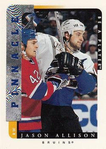 #36 Jason Allison - Boston Bruins - 1996-97 Pinnacle Be a Player Hockey