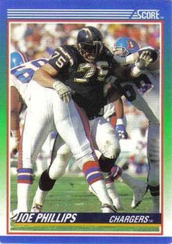 #36 Joe Phillips - San Diego Chargers - 1990 Score Football