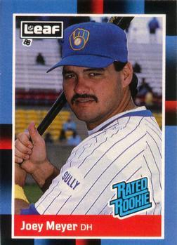 #36 Joey Meyer - Milwaukee Brewers - 1988 Leaf Baseball