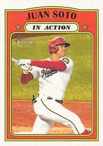 #36 Juan Soto - Washington Nationals - 2021 Topps Heritage Baseball