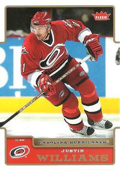 #36 Justin Williams - Carolina Hurricanes - 2006-07 Fleer Hockey
