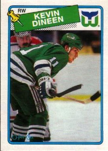 #36 Kevin Dineen - Hartford Whalers - 1988-89 O-Pee-Chee Hockey