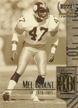 #36 Mel Blount - Pittsburgh Steelers - 1999 Upper Deck Century Legends Football