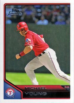 #36 Michael Young - Texas Rangers - 2011 Topps Lineage Baseball