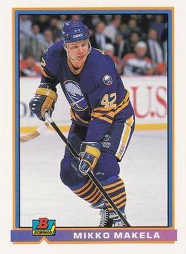 #36 Mikko Makela - Buffalo Sabres - 1991-92 Bowman Hockey