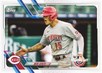 #36 Nick Senzel - Cincinnati Reds - 2021 Topps Opening Day Baseball