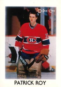 #36 Patrick Roy - Montreal Canadiens - 1987-88 O-Pee-Chee Minis Hockey