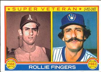 #36 Rollie Fingers - Oakland Athletics / Milwaukee Brewers - 1983 O-Pee-Chee Baseball