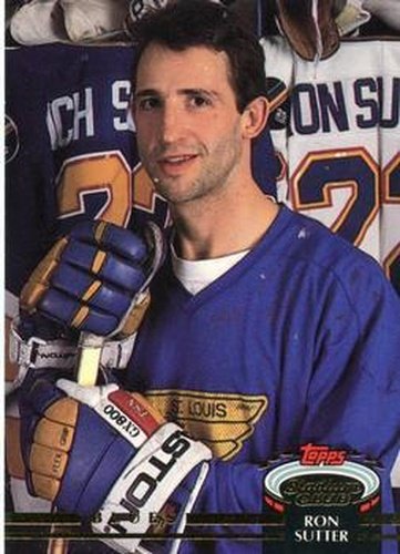 #36 Ron Sutter - St. Louis Blues - 1992-93 Stadium Club Hockey