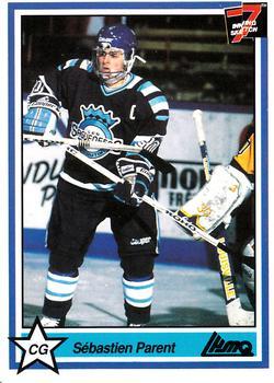 #36 Sebastien Parent - Chicoutimi Sagueneens - 1990-91 7th Inning Sketch QMJHL Hockey