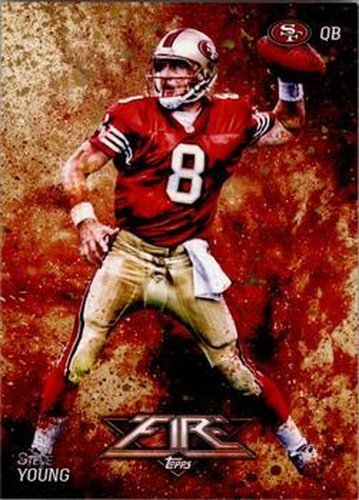 #36 Steve Young - San Francisco 49ers - 2014 Topps Fire Football
