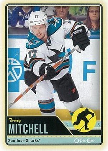 #36 Torrey Mitchell - San Jose Sharks - 2012-13 O-Pee-Chee Hockey