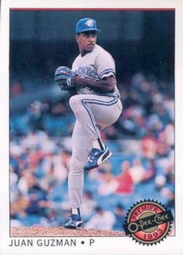 #36 Juan Guzman - Toronto Blue Jays - 1993 O-Pee-Chee Premier Baseball