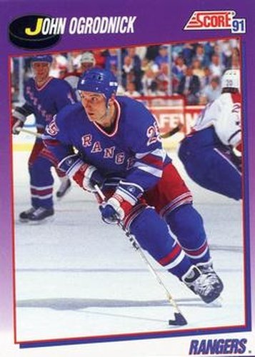 #36 John Ogrodnick - New York Rangers - 1991-92 Score American Hockey