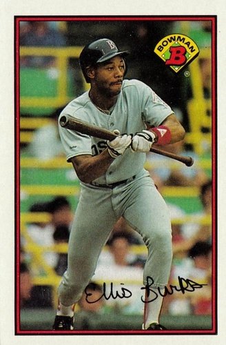 #36 Ellis Burks - Boston Red Sox - 1989 Bowman Baseball