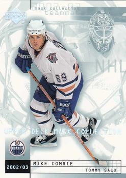 #36 Mike Comrie / Tommy Salo - Edmonton Oilers - 2002-03 Upper Deck Mask Collection Hockey