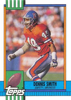 #36 Dennis Smith - Denver Broncos - 1990 Topps Football