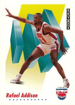 #636 Rafael Addison - New Jersey Nets - 1991-92 SkyBox Basketball