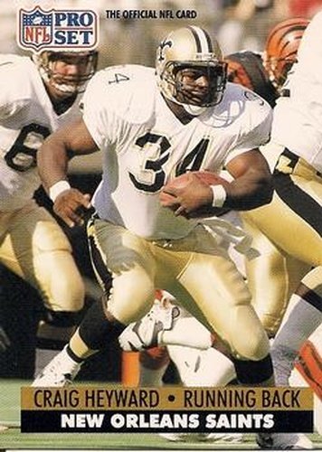 #236 Craig Heyward - New Orleans Saints - 1991 Pro Set Football