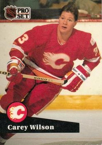 #36 Carey Wilson - 1991-92 Pro Set Hockey