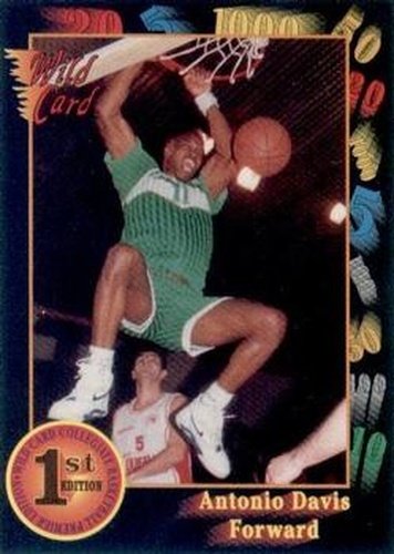 #36 Antonio Davis - UTEP - 1991-92 Wild Card Basketball