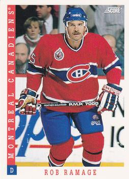 #36 Rob Ramage - Montreal Canadiens - 1993-94 Score Canadian Hockey