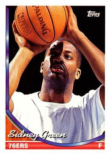#36 Sidney Green - Philadelphia 76ers - 1993-94 Topps Basketball