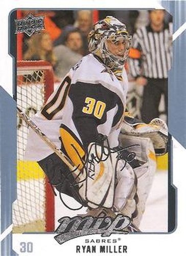 #36 Ryan Miller - Buffalo Sabres - 2008-09 Upper Deck MVP Hockey