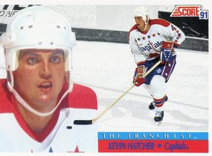 #370 Kevin Hatcher - Washington Capitals - 1991-92 Score Canadian Hockey