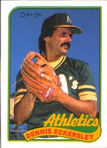 #370 Dennis Eckersley - Oakland Athletics - 1989 O-Pee-Chee Baseball