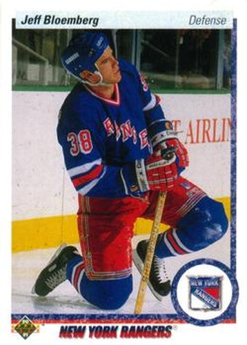 #370 Jeff Bloemberg - New York Rangers - 1990-91 Upper Deck Hockey