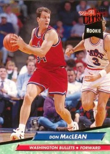 #370 Don MacLean - Washington Bullets - 1992-93 Ultra Basketball