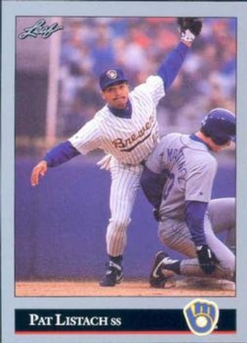 #370 Pat Listach - Milwaukee Brewers - 1992 Leaf Baseball