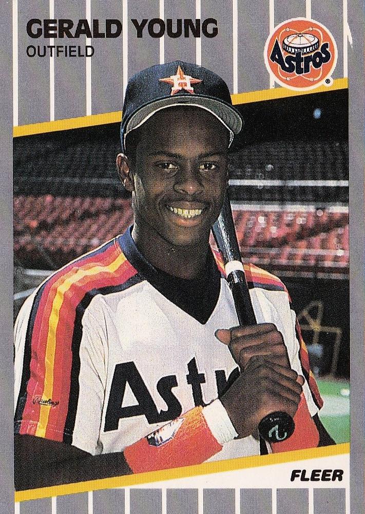 #370 Gerald Young - Houston Astros - 1989 Fleer Baseball
